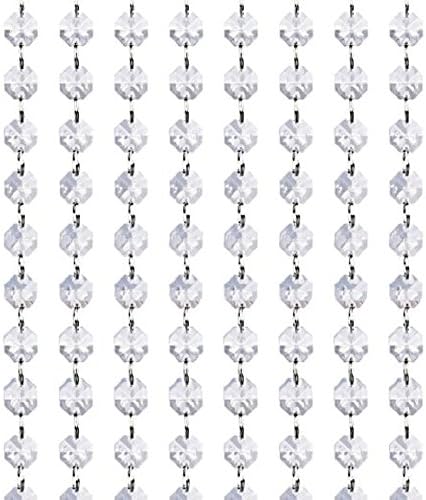 Kupoo Magnificent 16 Feet Crystal Acrylic Gems Bead Strands Manzanita Crystals Tree Garlands Christmas Decoration