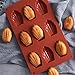 QELEG 9-Cavity Silicone Homemade Madeleine Cookies, Chocolate, Candy Mould -2 Pieces