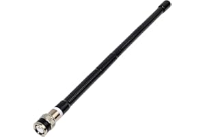 UAYESOK Handheld Cb Radio Antenna 27MHz BNC Radio Scanner Antenna Flexible Soft Whip for Cobra Midland Uniden Portable Hand Held Cb Radio