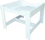 simpa Children's Wooden Desk & 2 Storage Drawer Chairs - Grey Finish view 2