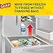 Glad Food Storage and Freezer 2 in 1 Zipper Bags - Quart Size -46 Count (Pack of 3)