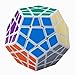 Megaminx 3x3x3 Speed Magic Cube Puzzles,12 Colors Dodecahedron ABS Ultra-Smooth Master Speed Twist Cube,Brain Teaser Toys & Gifts by YKL World (White)