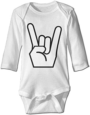Hi Alice Rock'n'Roll Jumpsuits Infant Boys Girls Onesies Long Sleeve Bodysuit