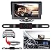 Backup Camera and Monitor Kit,RAAYOO Upgrade 2nd Generation Car Rear View Reversing Camera Automotive with 150° Perfect View Angle 13 Auto-Lighting LED Lights Night Vision IP69 Level Waterproof