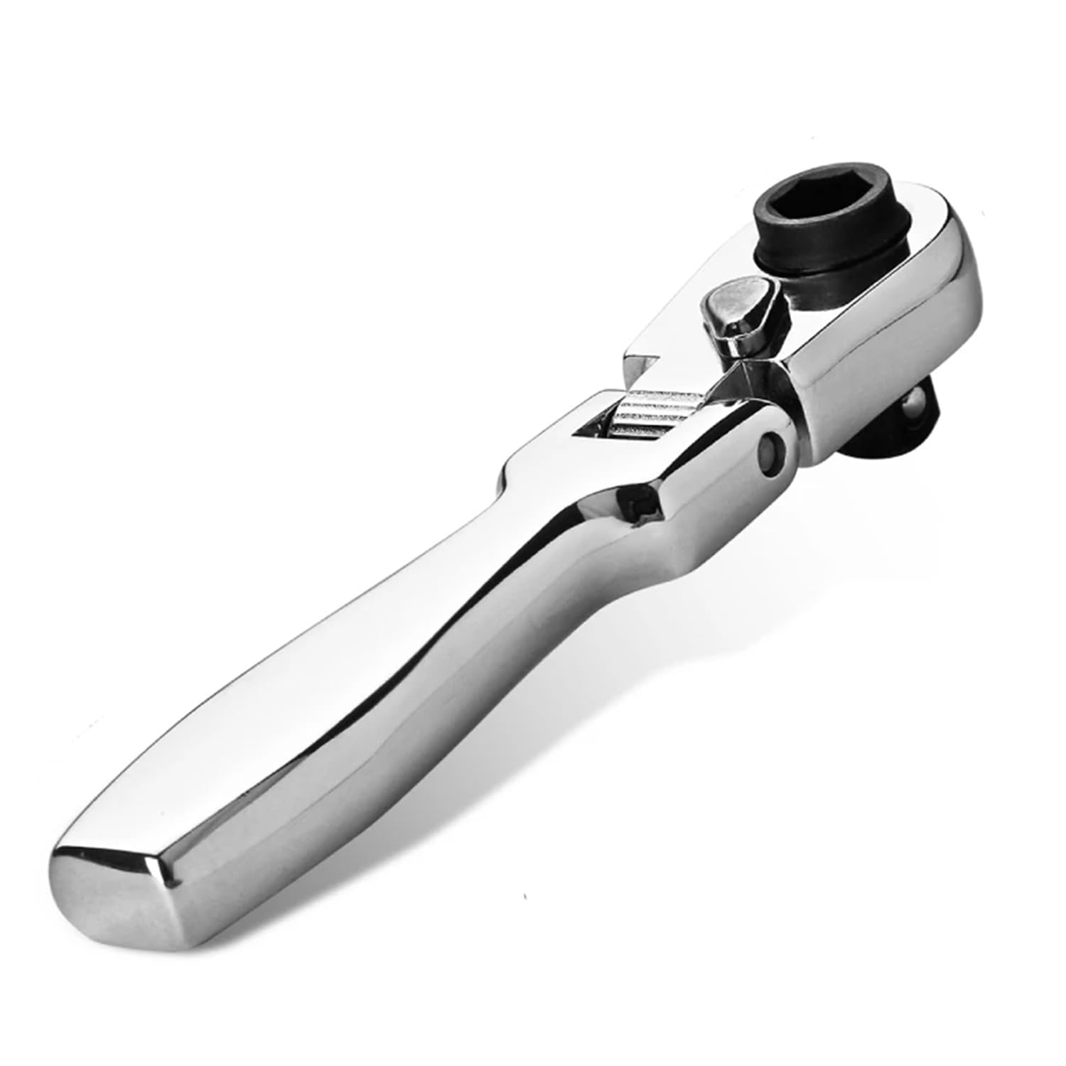 Bestgle 1/4" Drive Mini Ratchet Wrench Screwdriver, 2-in-1 Flexible Swivel Socket & Bit Driver, 72-Tooth Ratchet Spanner Handle for Repair & DIY Tools