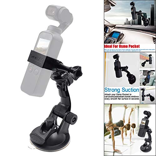 LtrottedJ Vehicle Windshield Suction Cup Car Mount 1/4 Bracket Holder for DJI Osmo Pocket - Thumbnail 7