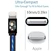 iPhone Cable, Oliomp 4ft LED Cord Lightning Cable Certified to USB Charging Charger for iPhone 7,7 Plus,6S,6 Plus,SE,5S,5,iPad,iPod Nano 7,iOS Devices(Blue)
