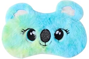Royal Hong Beauty Cute Plush Sleep Mask Kids, Girls Sleep Mask, Kids Sleep Mask in Travel & Nap, Sleep Mask for Kids & for Women, Sleep Mask Kid, Kids Eye Mask, Soft Blindfold-Koala/Gradient Green