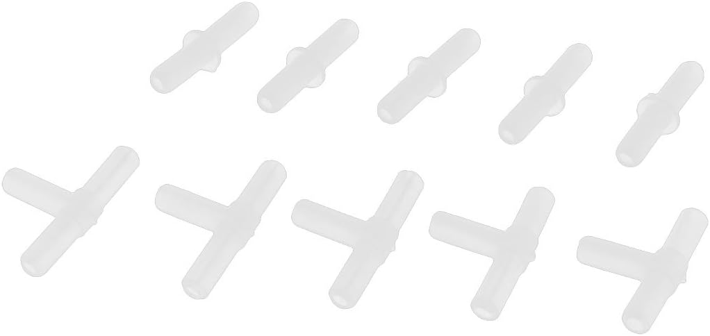 sourcing map Aquarium Airline Air Tube Tubing Connectors Filters, 10 Pieces, Small