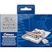 Winsor & Newton Cotman Watercolor Paint Set, Complete Pocket Set, 16 Half Pan w/ Brush, Eraser, Mixing Palette