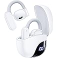 AI Translation Earbuds Real Time 163 Languages 80H Playtime Translator Ear Buds Audifonos Traductores Inglés Español Wireless Earphones Bluetooth Headphones for Travel Business Meeting Learning White