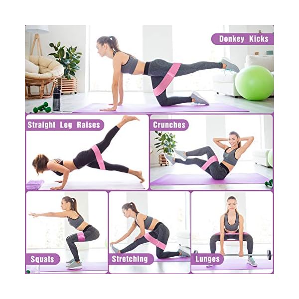 FITFORT-Resistance-Bands-Set-MenWomen-3-Packs-Exercise-Bands-for-Legs-Butt-Non-Slip-Workout-Bands-Booty-Bands-With-3-Resistance-Levels-Ideal-for-SquatsGlute-BridgeLungesPilates-and-Yoga FITFORT Resistance Bands Set Men/Women (3 Packs), Exercise Bands for Legs & Butt, Non-Slip Workout Bands Booty Bands With 3 Resistance Levels, Ideal for Squats/Glute Bridge/Lunges/Pilates and Yoga