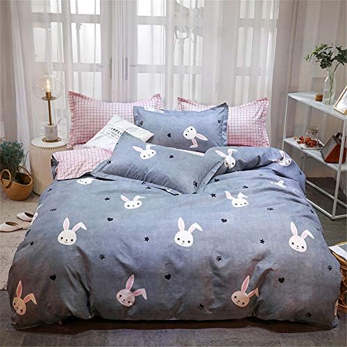 JUNDY Bed Sheets Set, Soft Brushed Microfiber Set - Wrinkle, Fade, Stain Resistant - Hypoallergenic Home textile cotton bed four sets of colour1 2.0m