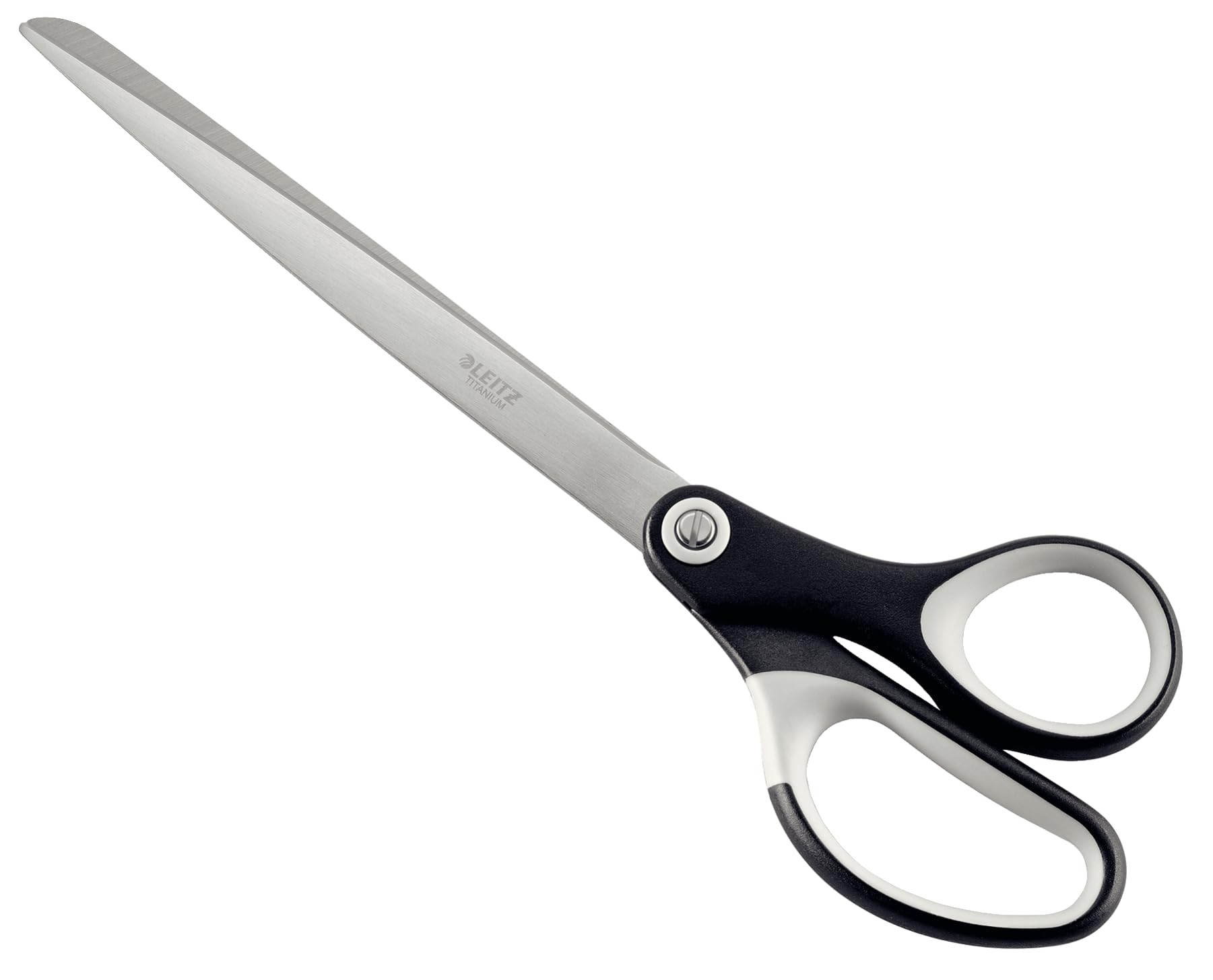Leitz Titanium Scissors, Right or Left Handed (Ambidextrous), 260 mm, Office Stationary, Ergonomic Handle, Black