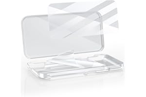 Clear Protective Case for New 2DS XL – Split PC Hard Shell with Dual Screen Protectors & Installation Kit – Transparent Two-P