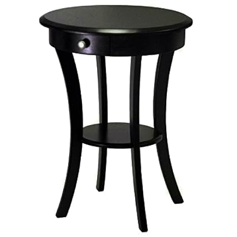 Amazon Com Small Wooden End Table With Drawer And Shelf Storage