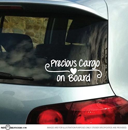 StickTak Stickers PRECIOUS CARGO on BOARD Vinyl Bumper Car Decal Sticker