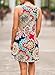 ZESICA Women's Summer Sleeveless Damask Print Pocket Loose T-shirt Dress, Geometric, Medium
