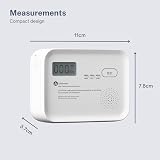 Defender 10 Year Carbon Monoxide Alarm Battery Powered EN50291 LCD view 5