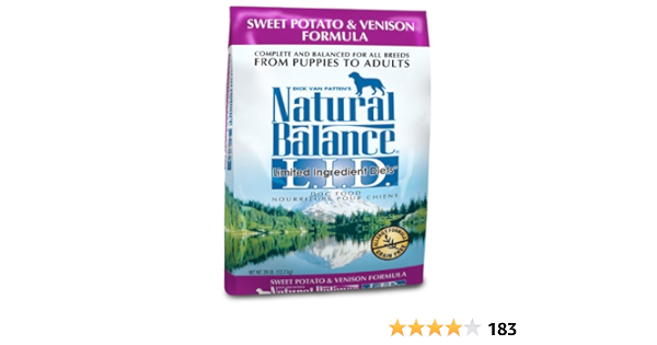 natural balance venison and potato