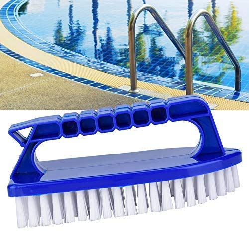 Swimming pool step corner brush, non-slip hand window cleaning tools with fine bristles