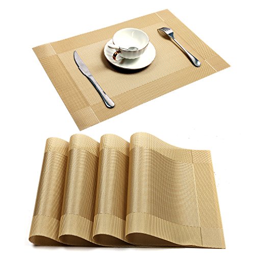 Placemat,u artlines crossweave woven vinyl non-slip insulation pl…