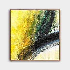 Framed Canvas Wall Art Abstract Color Painting Canvas Prints Home Artwork Decoration for Living Room,Bedroom - 16x16 inches