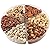 Broadway Basketeer's Gourmet Food Fresh Nuts Tray 6 Section Assortment Round Holiday Gift Basket