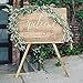 Sweet Carolina Collective Personalized Welcome Wedding Sign - Handmade Wedding Welcome Sign Made with UV Ink - Wood Sign or Acrylic Wedding Welcome Sign with Customizable Date & Couple Name