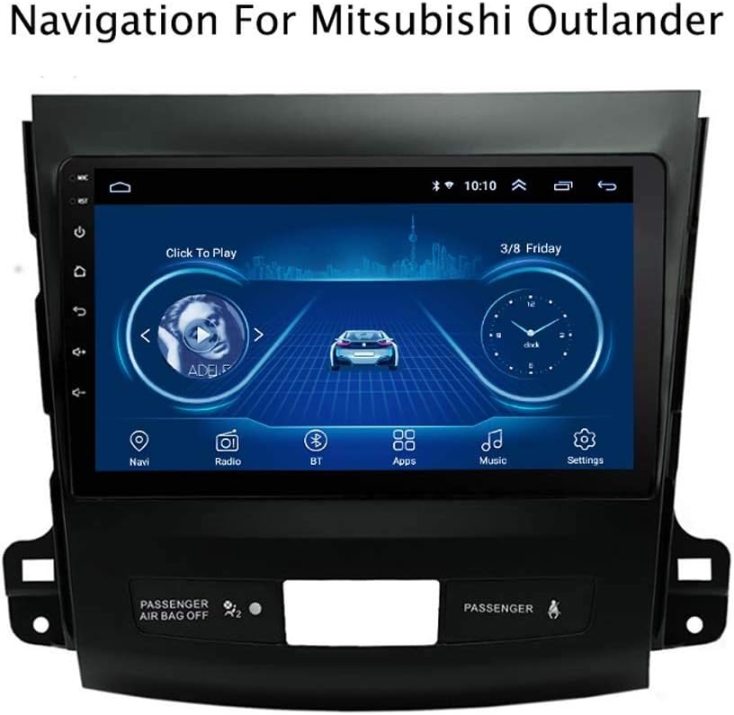 Android 8.1 Full Touch Screen 9 Inch Car Gps Radio Navigation For Mitsubishi Outlander 2006 2007 2008 2009 2010 2011 2012 | 2 DIN | LCD Touch Screen | Steering Wheel Control
