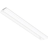 GETINLIGHT Inlight 24-inch Hardwired Only LED Under Cabinet Lighting, Daylight White(5000k), Dimmable, Matte White Finished, 