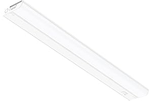 GETINLIGHT 24-inch Hardwired Only LED Under Cabinet Lighting, Daylight White(5000k), Dimmable, Matte White Finished, ETL Listed, IN-0201-13-WH-50