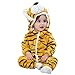 Michley Unisex Baby Winter Hooded Romper Flannel Panda Style Cosplay Clothes