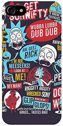 Morty Rick Hard Cover Case for iPhone 5S 5 6 6S 7 7S Plus X (for iPhone 7 Plus)