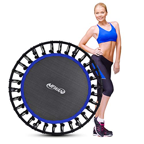 Newan-40-Silent-Fitness-Mini-Trampoline-Indoor-Rebounder-for-Adults-Best-Urban-Cardio-Jump-Fitness-Workout-Trainer-Covered-Bungee-Rope-System-Max-Limit-330-lbs