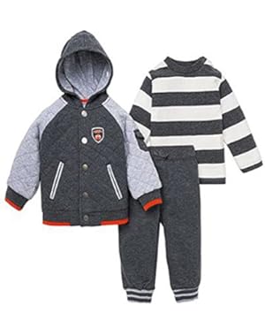 Boys' Quilted Hooded MVP Jacket Pant Set 18m