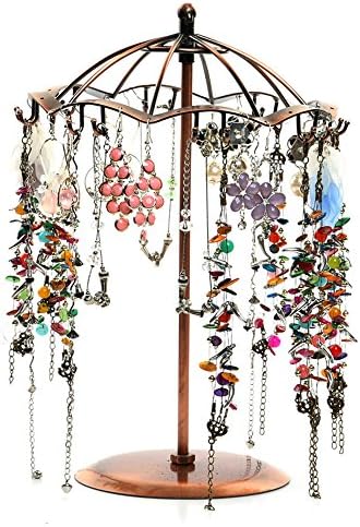 Meshela Necklace Earrings Display Jewelry Holder Organizer Stand Rack