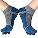 ME.FAN Men's 6 Pack Toe Socks Cotton 5 Finger Five Finger Running Socks Size: 6-12