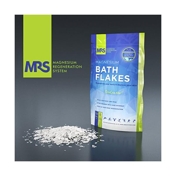 Finest-Magnesium-Bath-Flakes-Epsom-Salt-Bath-Salts-Body-Muscle-and-Foot-Soak-Regenerate-Body-and-Mind-Mined-in-Germany-Ancient-Zechstein-Seabed-MRS-Magnesium-Regeneration-System-1kg-220-lb Finest Magnesium Bath Flakes, Epsom Salt, Bath Salts, Body Muscle and Foot Soak, Regenerate Body and Mind, Mined in…