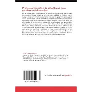 Programa Educativo de salud bucal para escolares adolescentes: Fundamentos, técnicas y métodos (Spanish Edition)