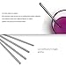 Fashionclubs Stainless Steel Milkshake Drinking Straws Smoothie Straw Set, 12 Inches Long x 0.3 Inches (2 Set Only)
