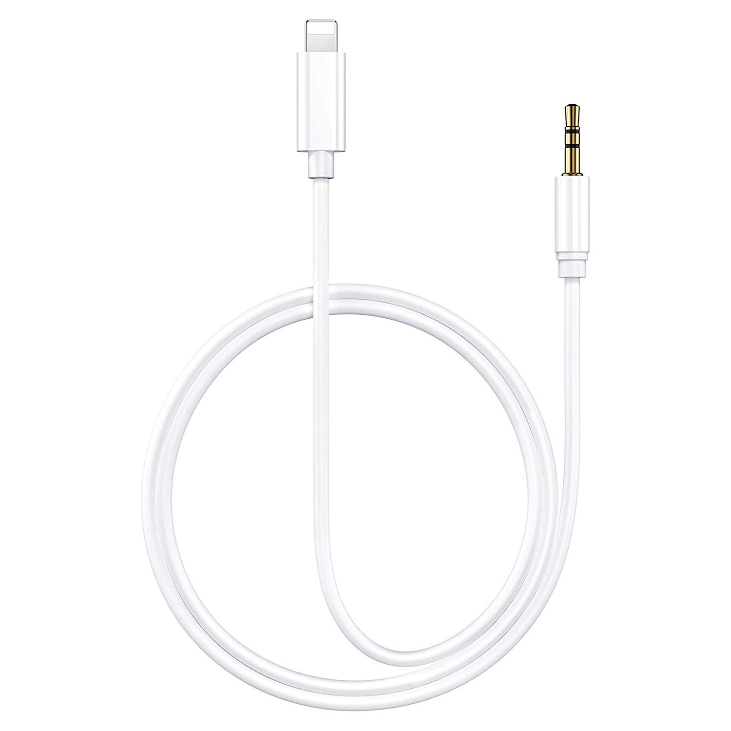 Lightning To 3.5MM Male Aux Cable Car AUX Adapter Stereo Jack Cables Headphone Stereo Speaker for iPhone 7/7 Plus/8/8 Plus/X/XS/XR Support iOS12 More