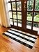 Cotton Buffalo Plaid Rugs Black and White Checkered Rug Welcome Door Mat (23.6