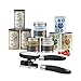 Can Opener Heavy Duty Tin Opener Professional Stainless Steel NO-Rust Manual Opener Ergonomically Designed Handle and Easy to Turn Knob -Dishwasher Safe（Black)