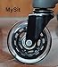 MySit Stem 10mm Caster Wheels,Ikea Casters, 3