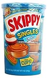 Skippy Singles Creamy Peanut Butter, 6 - 1.5 Oz Cups Per Cannister (Pack of 3)