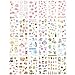 Cute Stationery Sticker Set (Assorted 24 Sheets) Flower Balloon Kawaii Girl Food Bottle Drink Snack Sticker Scrapbooking Travel Journal Diary Book Album Decorative Label Office Supplies