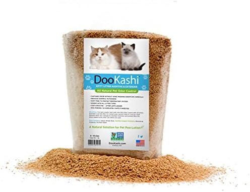 DooKashi Bokashi Bran Powered Deodorizer Cat Litter Additive Extender and Pet Odor Remover, 2 lb