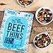 THE NEW PRIMAL Sea Salt Beef Thins, Grass-Fed Beef Jerky, Thinly Sliced, Crunchy, Whole30 Approved, Gluten-Free, High Protein, 1 oz pack, 8 Pack, 90 Calories (8 Bags)