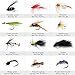 LotFancy Fly Fishing Lures Kit with Tackle Box, Dry/Wet Flies,Nymph Flies, Wooly Bugger Flies, Streamers, Emergers, Caddis Fly Assortment for Trout Bass Salmon